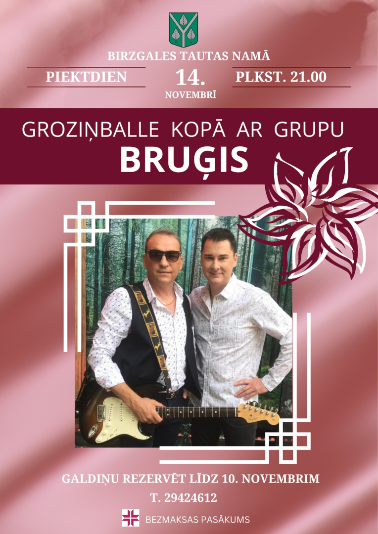 Afišā - grupas Bruģis mūziķi