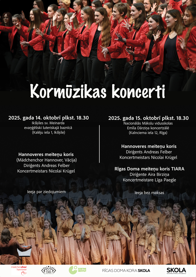Afišā - abu koru fotoattēli