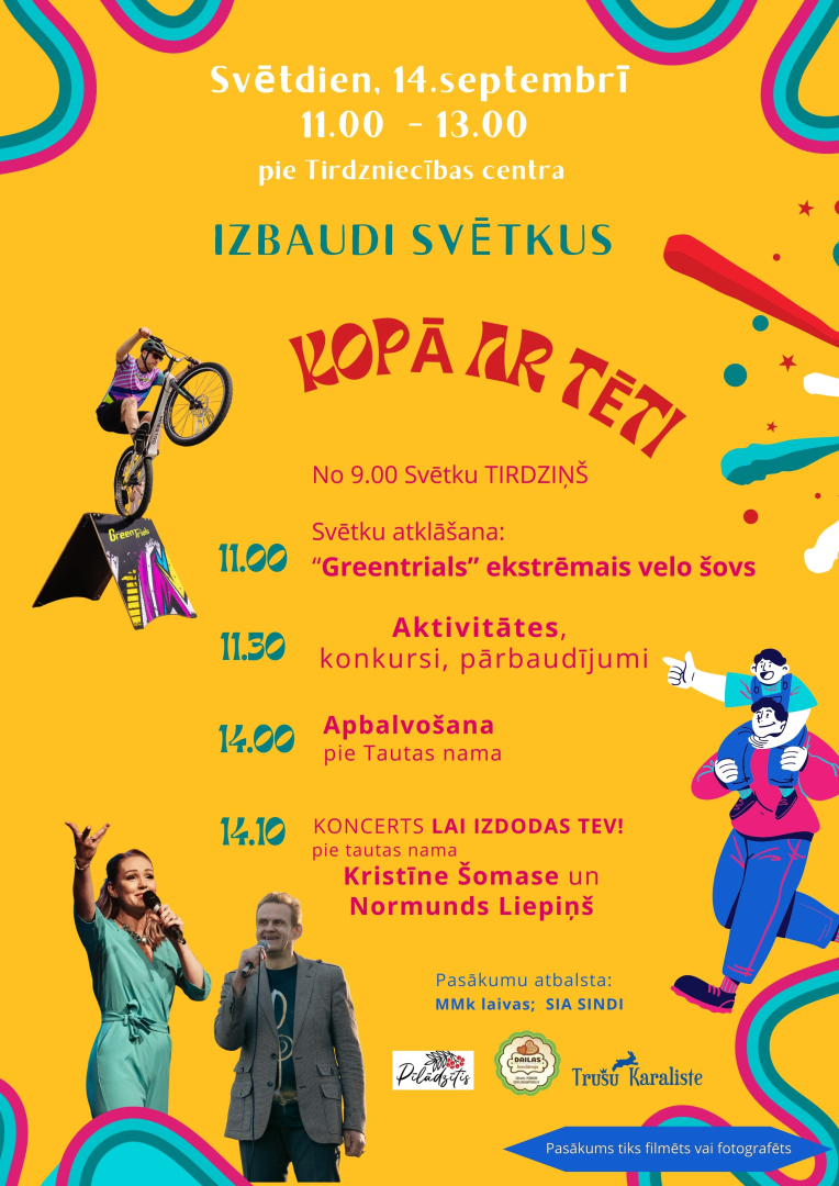 Izbaudi svētkus kopā ar tēti Lēdmanē. Afiša tēva dienai