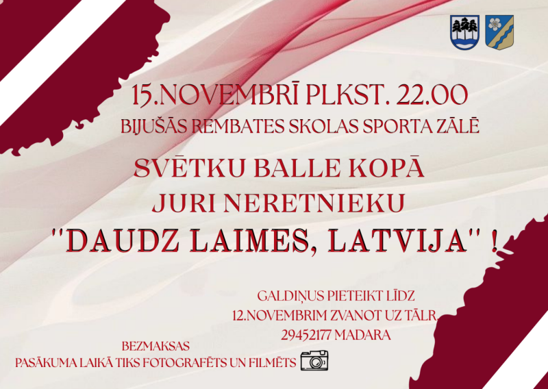 Afiša Valsts svētku noformējumā