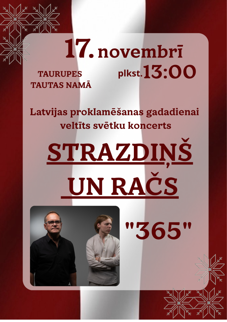 17. novembrī plkst. 13:00 Rača koncerts