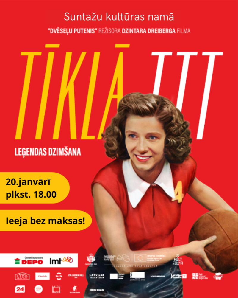 20. janvārī plkst. 18.00 Suntažu kultūras nama zālē filmas "Dvēseļu putenī" režisora Dzintara Dreiberga filma "Tīklā. TTT leģendas dzimšana"