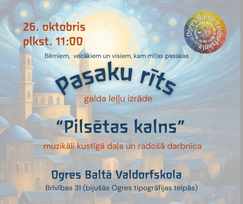 Pasaku rīts Ogres Baltajā Valdrorfskolā 