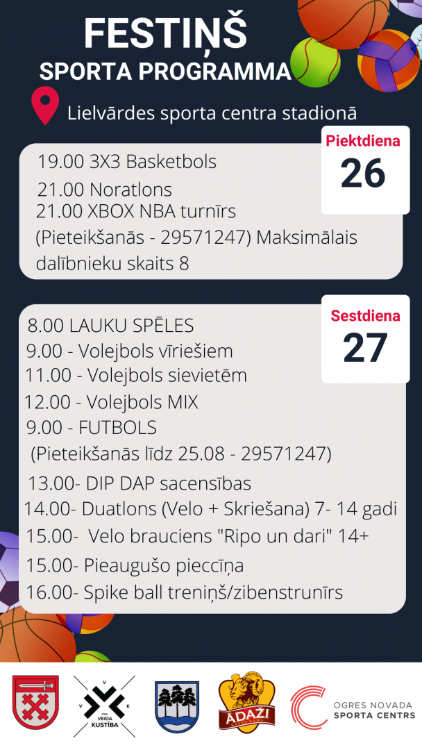 Sporta programma 26082022