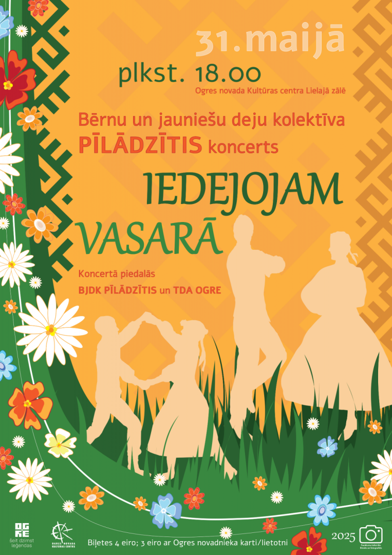  Bērnu un jauniešu deju kolektīva PĪLĀDZĪTIS koncerts IEDEJOJAM VASARĀ 31. maijā plkst. 18.00