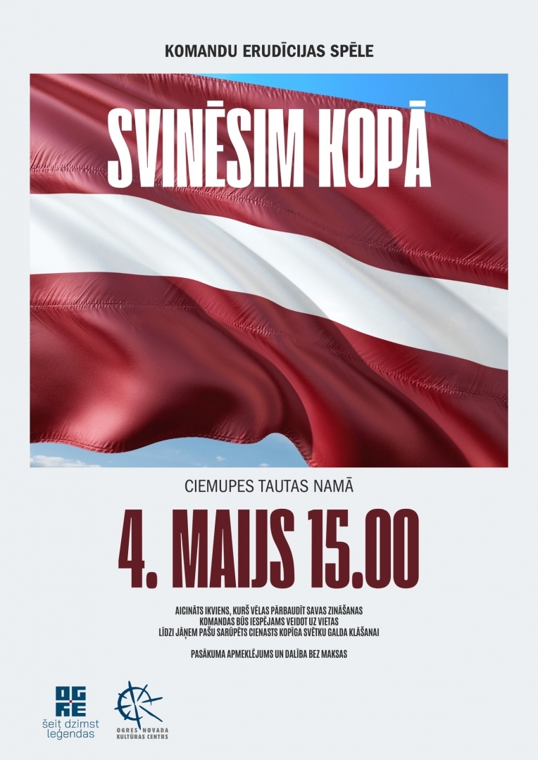 Komandu erudīcijas spēle SVINĒSIM KOPĀ Ciemupē 4.05.2024