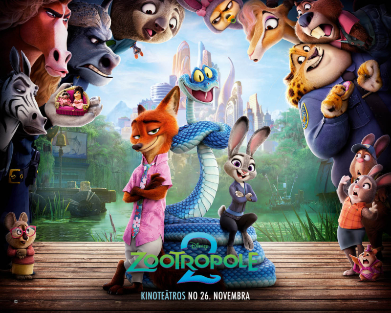 5. aprīlī 11.00 ONKC Lielā zāle Animācijas filma ZOOTROPOLE 2 Biļetes 5 eiro, 4 eiro ar Ogres novadnieka karti/lietotni.