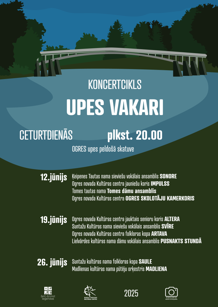 Koncertcikls UPES VAKARI ceturtdienās plkst. 20.00
