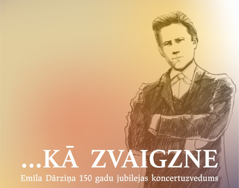 Emīla Dārziņa 150 gadu jubilejas koncertuzvedums “...KĀ ZVAIGZNE”, nominēts 2025. gada Kormūzikas balvai kategorijā “Gada koncerts, uzvedums, notikums ārpus Rīgas”