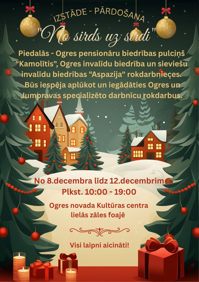 Izstāde - pārdošana Ogres novada Kultūras centrā