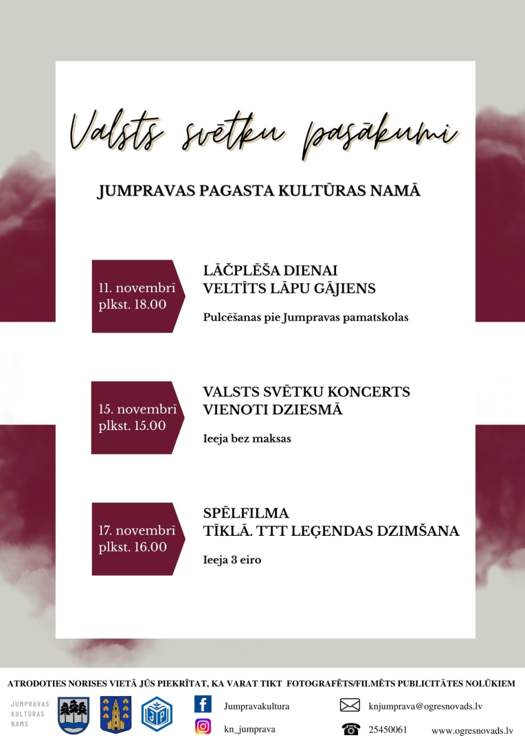 Valsts svētku pasākumi Jumpravas pagasta Kultūras namā