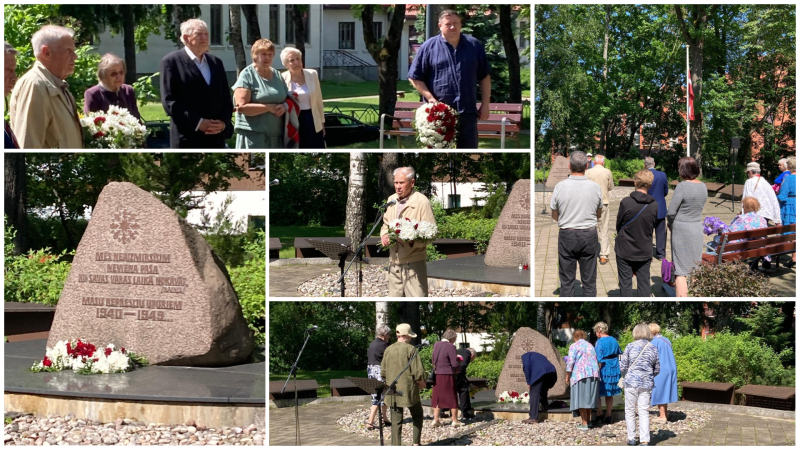 Ogrē piemin komunistiskā genocīda upurus Sestdien, 14. jūnijā, Komunistiskā genocīda upuru piemiņas dienā, Ogrē norisinājās piemiņas pasākums, kurā pulcējās politiski represētās personas un viņu tuvinieki, lai godinātu tos, kuri cieta un zaudēja dzīvību padomju okupācijas režīma represijās.