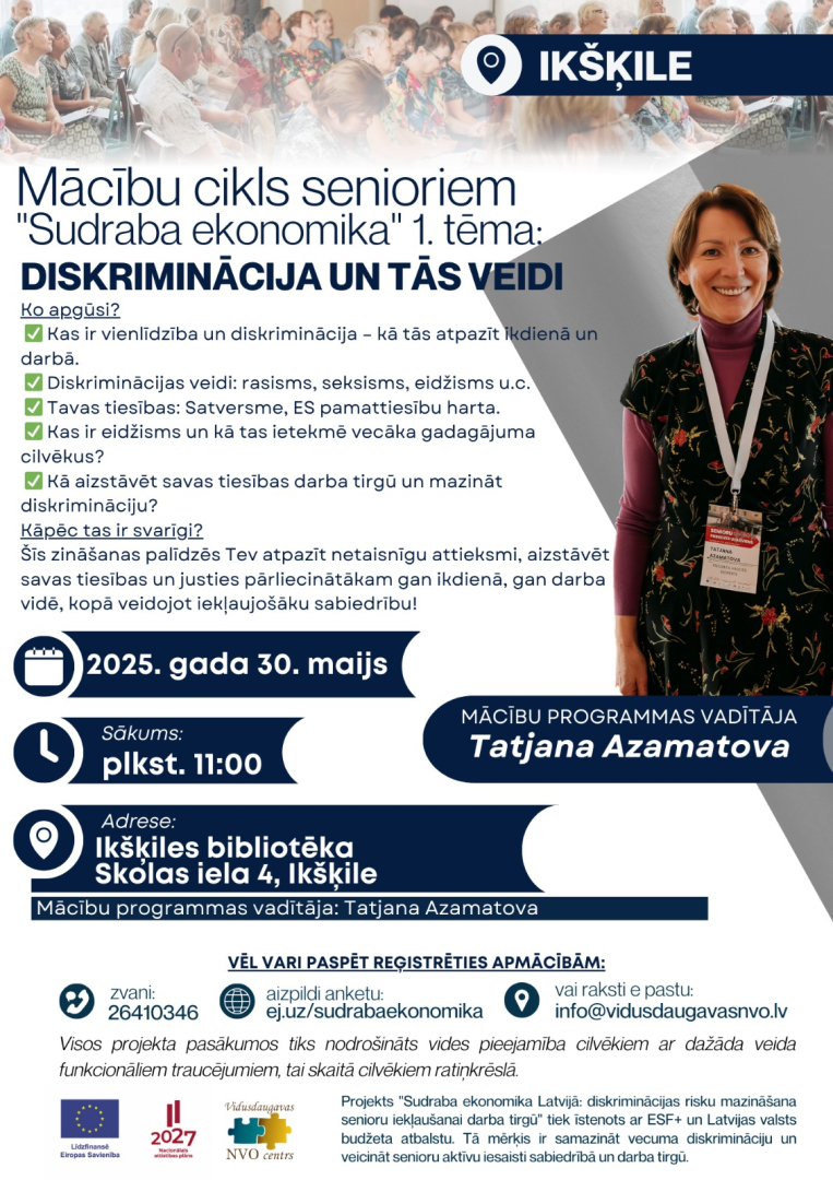Mācību cikls senioriem "Sudraba ekonomika"
