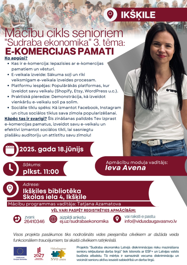 Mācību cikls senioriem "Sudraba ekonomika"