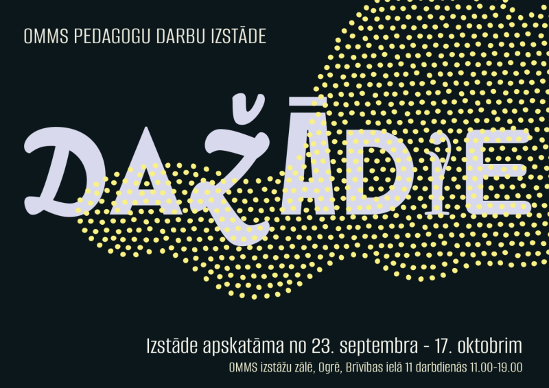 OMMS pedagogu darbu izstādes afiša