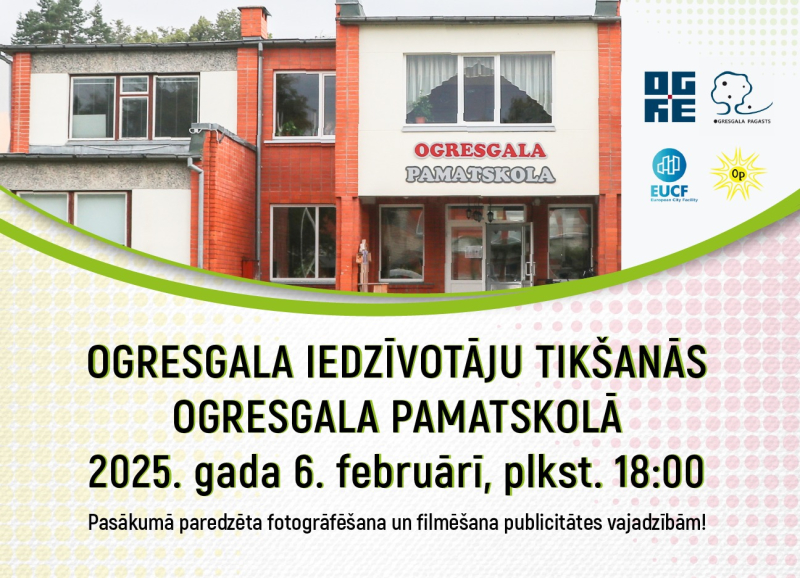 Ogresgala iedzīvotāju tikšanās Ogresgala pamatskolā 2025. gada 6. februārī pl.18.00