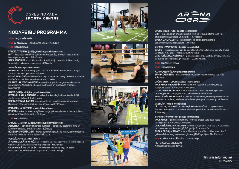 27. septembrī Atvērto durvju diena’25!  sporta arēnā ‘’Ogre’’. Programma.