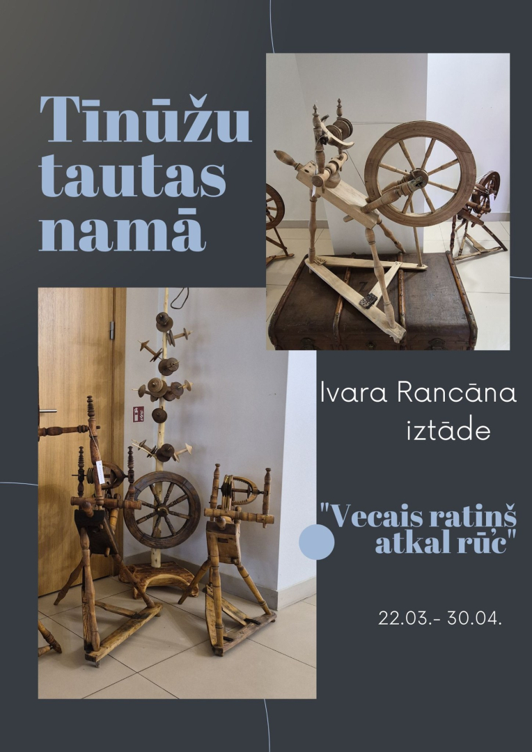 Ivara Rancāna izstāde Tīnūžu tautas namā "Vecais ratiņš atkal rūc" līdz 30. aprīlim