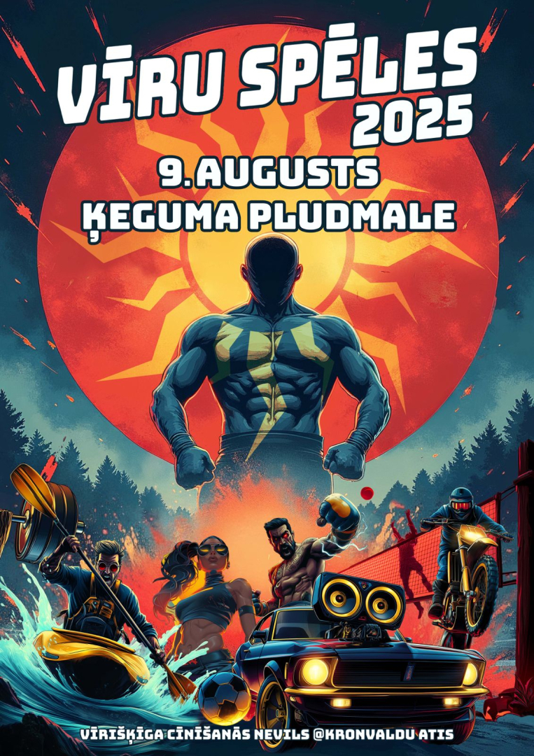 9. augustā Ķeguma pludmalē jau 7.reizi norisināsies festivāls Vīru spēles