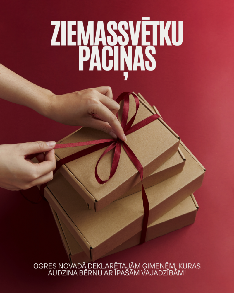 Ziemassvētku paciņas ģimenēm, kurās ir bērniņš invalīds