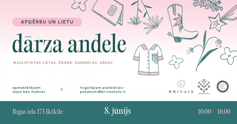Apģērbu un lietu dārza andele Ikšķilē