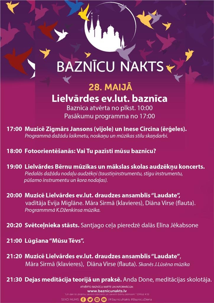 Baznīcu nakts Lielvārdē 2022