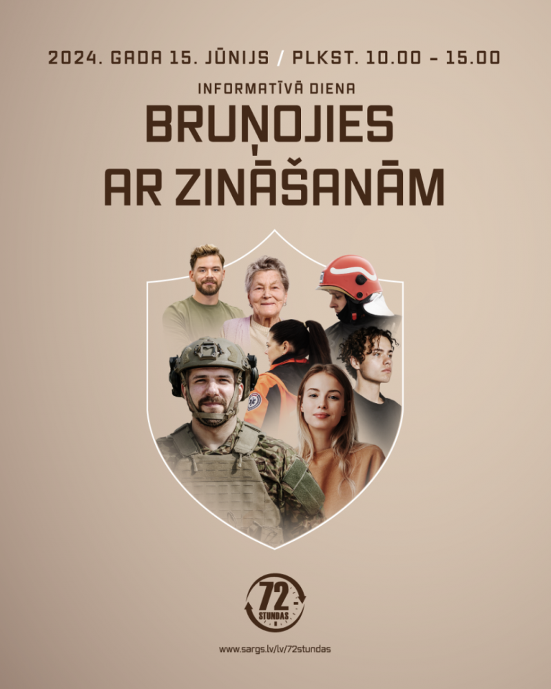 Plakāts informatīvā diena “Bruņojies ar zināšanām” 15.06.2024