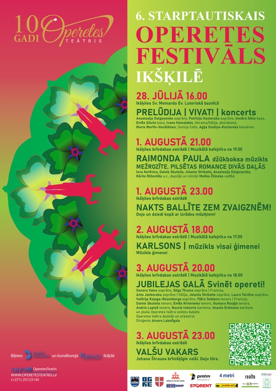 Starptautiskais Operetes festivāls Ikšķilē 2024; programma