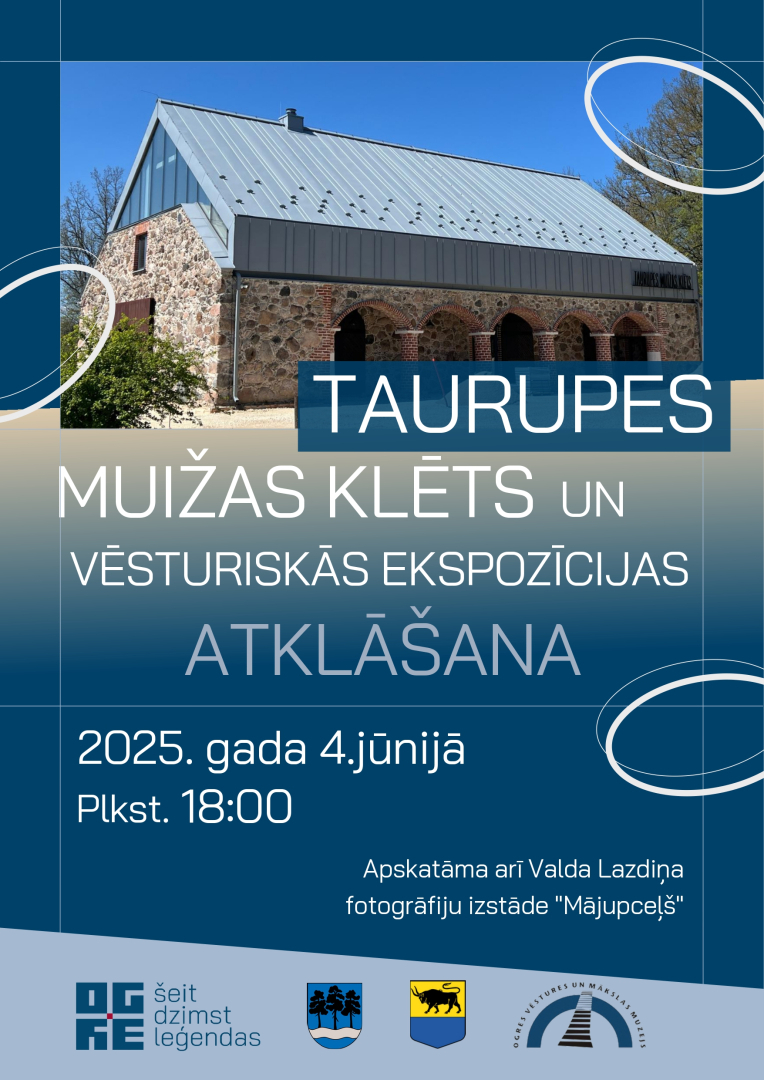 Atjaunota Taurupes muižas klēts – sabiedriska ēka ar kultūrvēsturisku nozīmi. Taurupes atjaunotās muižas klēts atklāšana notiks 2025. gada 4. jūnijā. 
