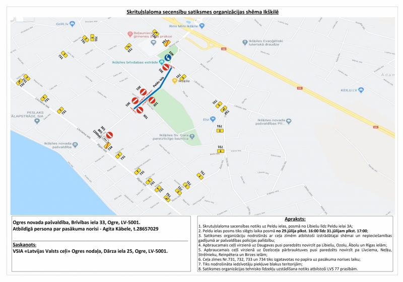 Satiksmes ierobežojumu shēma