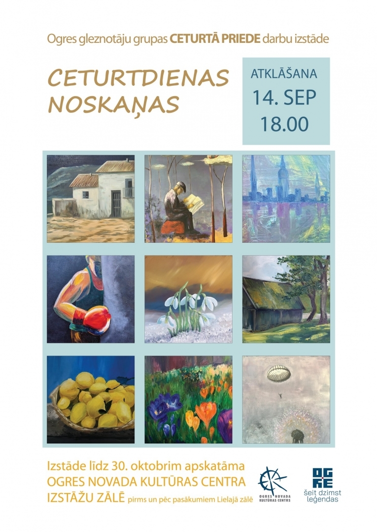 Izstādes Ceturtdienas noskaņas plakāts 09.2023.