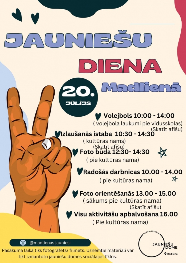 Jauniešu diena Madlienā 20.07.2024.