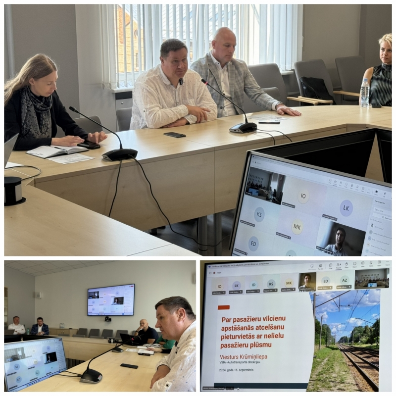 Pašvaldību, Satiksmes ministrijas un citu iestāžu pārstāvju sēž pie apaļā galda, diskusija 16.09.2024.