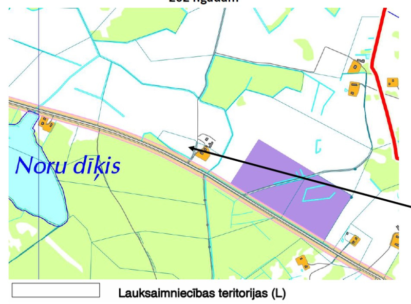 Nekustamā īpašuma “Zvaigznes”, Lauberes pagasts, Ogres novads, kadastra numurs 7460 002 0081, atsavināšanas izsole - karte