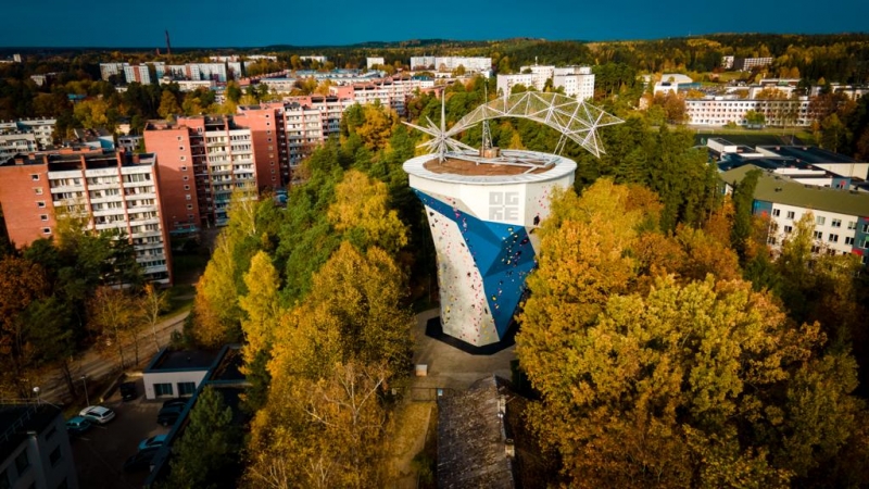 Klinšu kāpšanas siena tornis Ogre