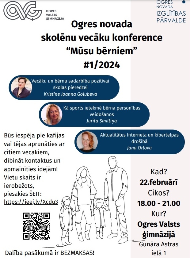 Konference mūsu bērniem plakāts 22.02.2024.