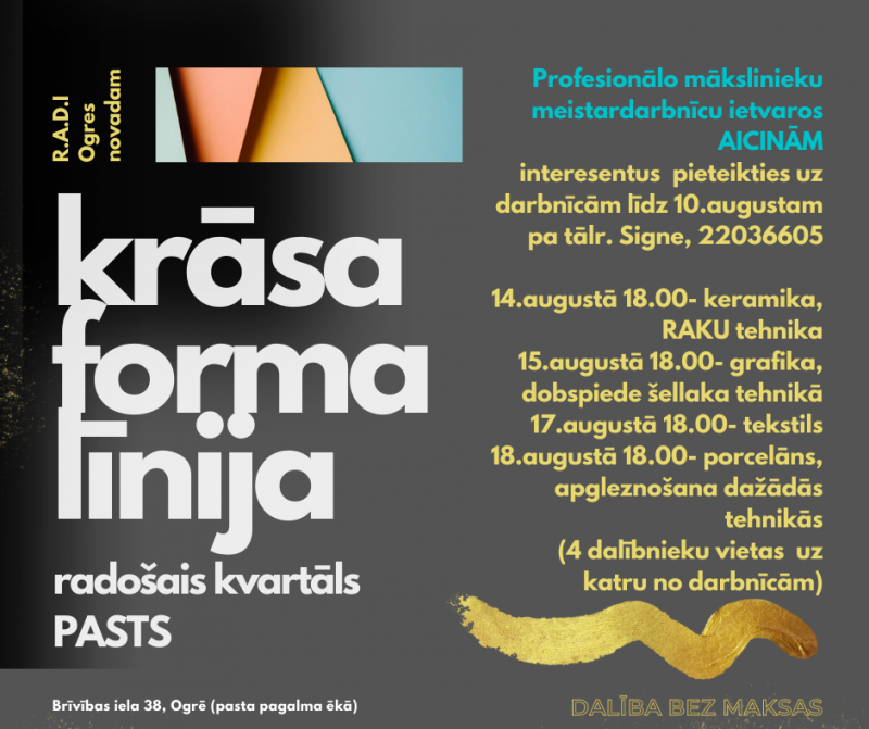 Krāsa. Forma. Līnija. 092022