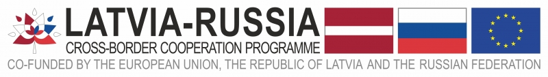 Latvijas - Krievijas pārrobežu sadarbības programmas logo