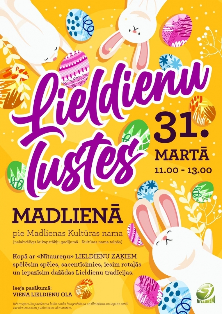 Lieldienu pasākums Madlienā 31.03.2024