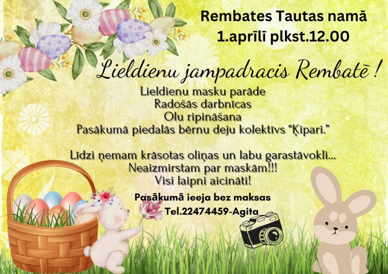 Lieldienu jampradracis Rembatē 01.04.2024