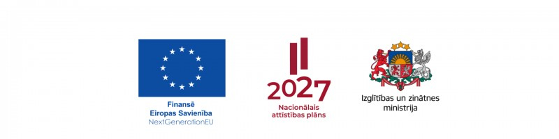 Logo_līdzfinansē Eiropas savienība, Nacionālais attīstības plāns un Izglītības un zinātnes ministrija