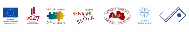 Projekta Trešās paaudzes universitāšu tīkla izveide Latvijā sabiedrības vecākās paaudzes sociālās labklājības un drošības vairošanas interesēs logo