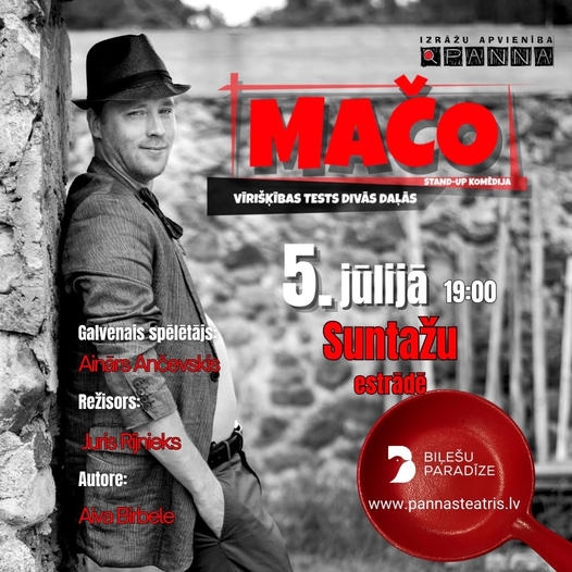 Stand-up komēdija MAČO Suntažos 05.07.2024