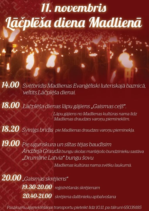 11. novembris Lāčplēša diena Madlienā