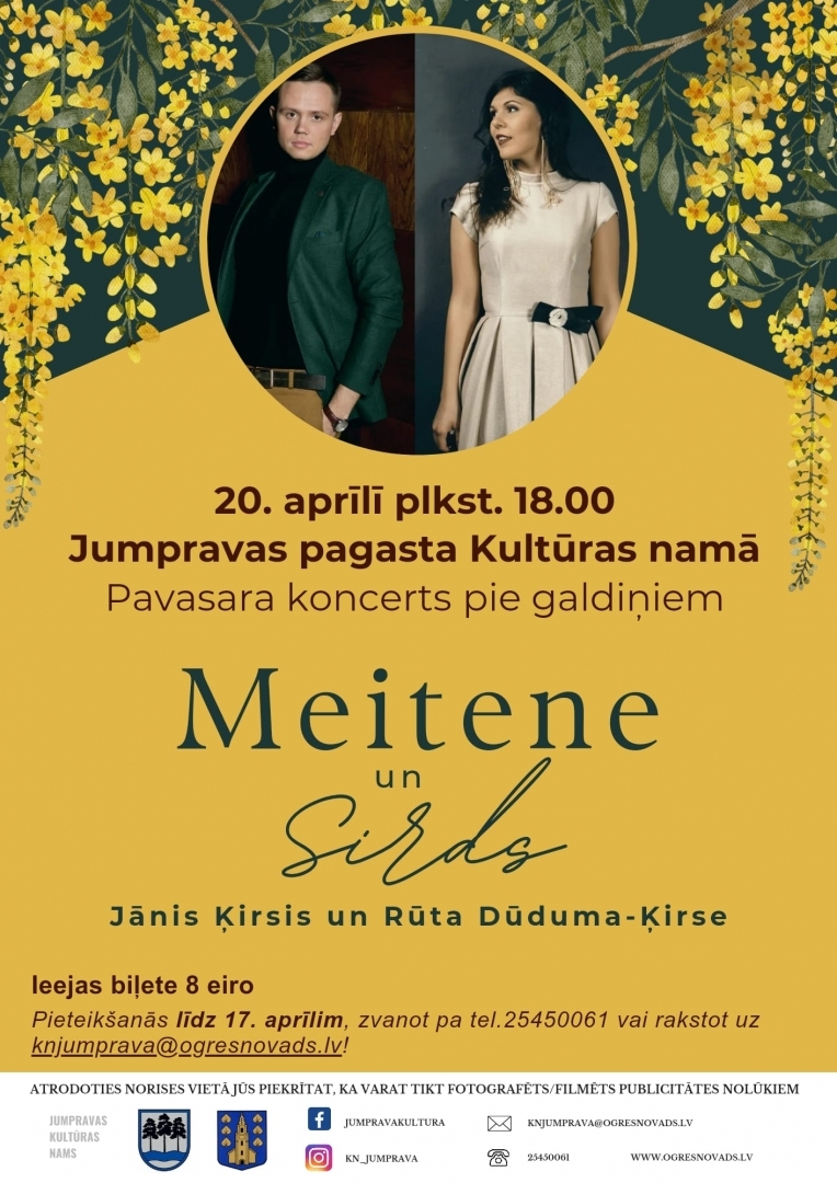Pavasara koncerts "Meitene un Sirds" Jumpravā 20.04.2024