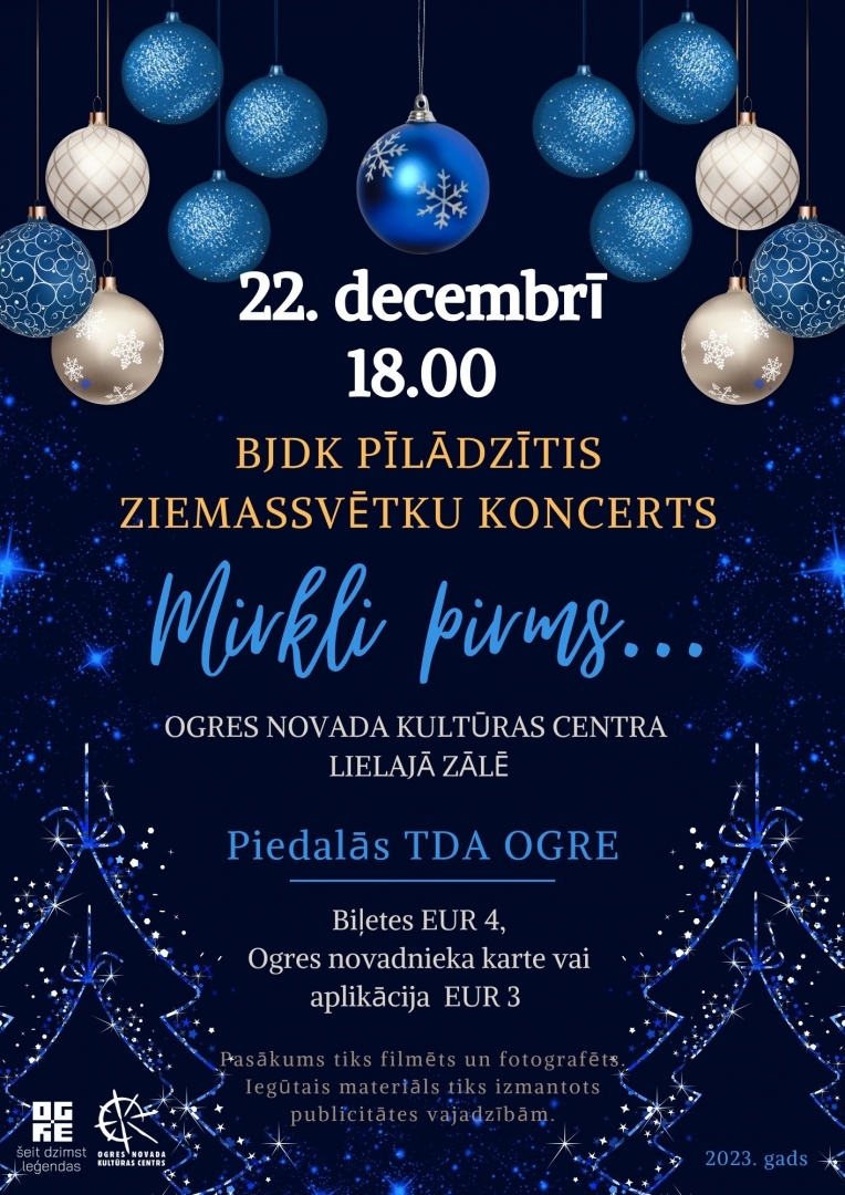 Koncerts mirkli pirms 12.2023. plakāts