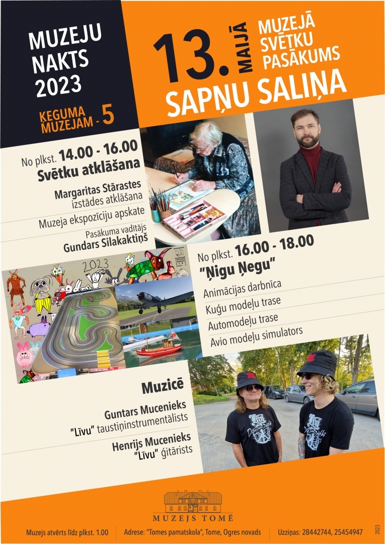 Muzeju nakts 2023 Ķegums Tome