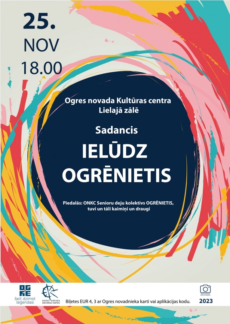 Ielūdz Ogrēnietis koncerts plakāts 25.11.2023.