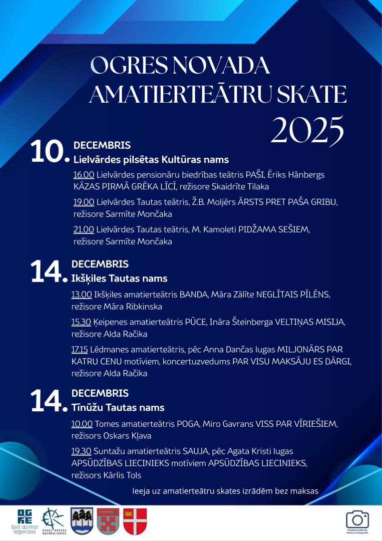 Ogres novada amatierteātru skate 2025