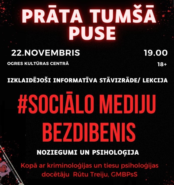 Prāta tumšā puse - 22. novembris plkst. 19.00, Ogres Kultūras centrs, izklaidējoši informatīva stāvizrāde/lekcija